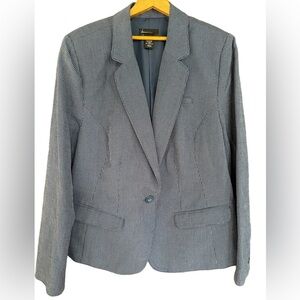 Lane Bryant Blue Pinstripe Blazer